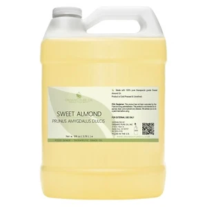 Aceite de masaje de almendras dulces puro galón orgánico sin refinar prensado en frío - Imagen 1 de 2