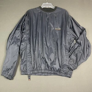 Chaps Ralph Lauren Mens Rain Jacket Wind Breaker Pullover Vtg Pockets Blue Large - Picture 1 of 23