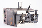 Caméra stéréo plaque Gaumont Stéréospido 8 x 16 cm avec objectif Goerz Dagor 110 mm V12