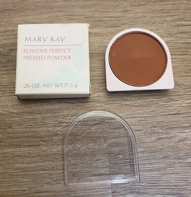 New Mary Kay Powder Perfect Pressed Powder Foundation D Shape #6253 Bronze - Image 1 of 4