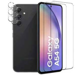 Film Protecteur pour Samsung Galaxy A54 5G Affichage Verre 2x Appareil Photo - Photo 1/7