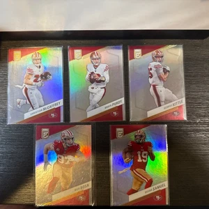 Lot of 5 - 2023 Panini Donruss Elite - Purdy, McCaffrey, Kittle, Bosa & Samuel - Picture 1 of 14