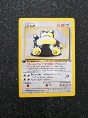 Pokemon Karte Relaxo 27/64 Dschungel Deutsch 1. Edition - Bild 1 von 4