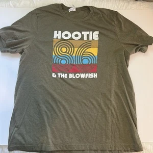 Hootie and the Blowfish Mens Green 2XL Tee Shirt 90s Rock Music Soft - Picture 1 of 4