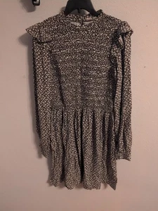 Vestido para mujer GAP marrón manga larga estilo boho pradera talla mediana ligero - Imagen 1 de 15