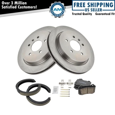 Rear Ceramic Brake Pad & Rotor Kit Fits 2005-2010 Cadillac STS - Image 1 of 4