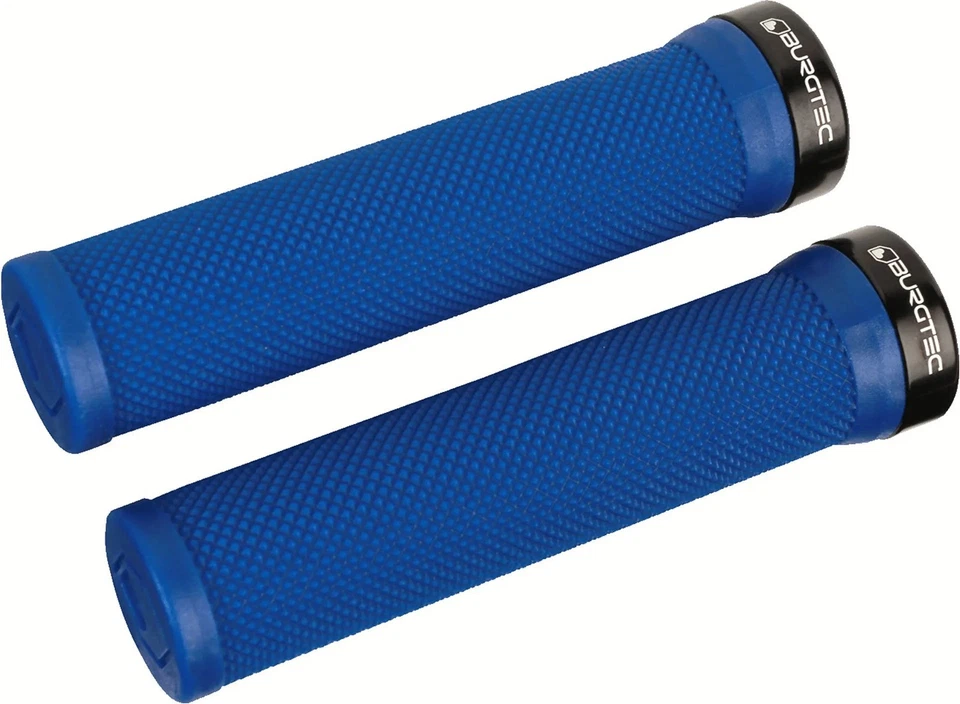 Burgtec Bartender Bike Lock On Grips Blue Grip Cycling Bike Comfort - Image 1 of 1
