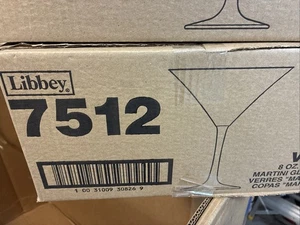 Libbey 7512 Vina 8 Ounce Martini Glass - Qty 12 - Picture 1 of 4