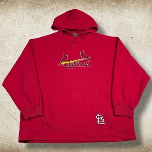 Vintage St Louis Cardinals Nike Hoodie Mens 2XL Center Swoosh Baseball MLB Y2K - Picture 1 of 10