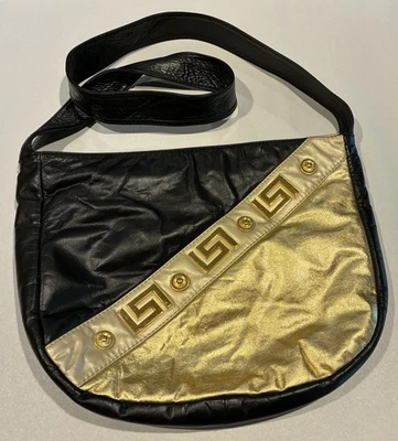 Cartera griega con llave y oro única vintage hecha en EE. UU. Foto 1 de 4