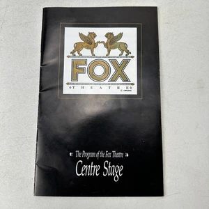 Das Programm des Fox Theatre Centre Stage 1981 Playbiill Detroit Michigan - Bild 1 von 5