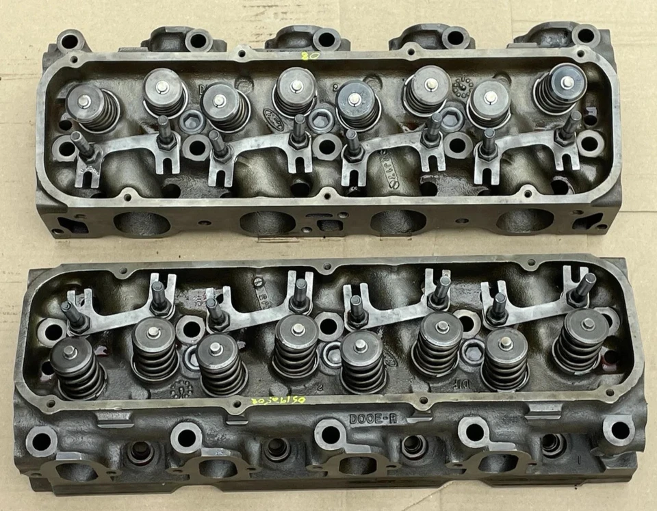 Головки цилиндров FORD 429 COBRA-JET D0OE6090R / D0OE-R ВОССТАНОВЛЕННЫЕ 1970 1971 TORINO - Изображение 1 из 4