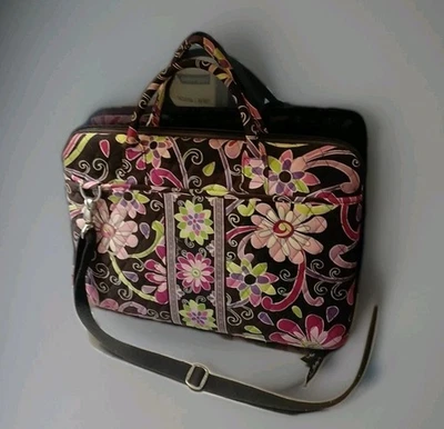 Bolso para portátil Vera Bradley 11"x 16,5" (rosa/marrón) Foto 1 de 4