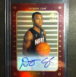 2004-05 SP Rookie Edition Autograph Daequan Cook Heat - Picture 1 of 1