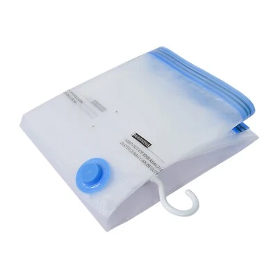 Hanging Vacuum Storage Bags Hanger For Clothe Coats Airtight Hand Pump 140x70 cm - Image 1 of 4