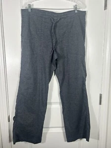 PRANA Hose - marineblau Hanf/Poly Kordelzug gerades Bein, Taschen, groß - Bild 1 von 5