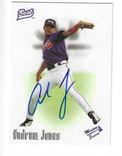 1996 Best Cards Minor League Andruw Jones Autograph Macon Braves