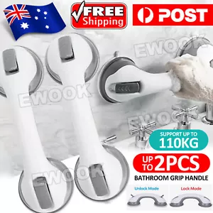1/2 Safety Bathroom Aid Bath Shower Hand Grab Grip Towel Suction Rail Bar Handle - Picture 1 of 12