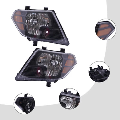 For Nissan Frontier 2009-2020 Headlights Driver & Passenger Side Pair Headlamps Foto 1 de 4