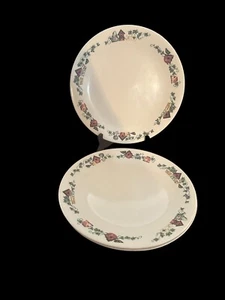 4 Vintage CORELLE WARE GARTENHAUS 10 1/4 ZOLL TELLER VOGELHÄUSER Ausverkauft L@@K - Bild 1 von 3