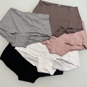 Victorias Secret PINK High Seamless Boyshorts Panty Panties M Medium X 5 Vs5 New - Picture 1 of 3