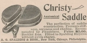 Christy Sedile Sella Bicicletta Anatomica 1896 Stampa Vintage Annuncio - Foto 1 di 1