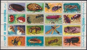 F-EX57132 GUINEA ÄQUATORIAL MNH 1976 INSEKTEN KÄFER BIENE KAKERLAKE WESPEN. - Bild 1 von 2