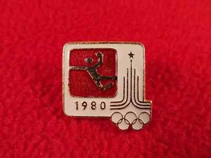 Antique Pin Badge Olympiada 1980 Moscow Russia Sport - Picture 1 of 2