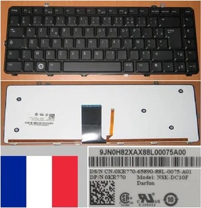 Teclado AZERTY Francés DELL Studio 15 1535 NSK-DC10F 0KR770 KR770 9J.N0H82.XAX - Imagen 1 de 1