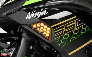 TST Industries Nexus segnali di scarico Kawasaki Ninja 650 ZX6R 636 400 300 - Foto 1 di 7