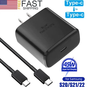 45W USB-C PD Schnell Ladegerät 6FT Kabel für Samsung Galaxy S23 S22 S21 Ultra 5G - Bild 1 von 11