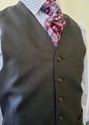 Calvin Klein Gray Pin 3 Btn, 3 pc Suit NWT - Image 1 of 4