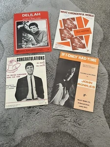 Job lot 4 pieces of Cliff Richard Tom Jones Louis armstrong sheet music - Picture 1 of 4