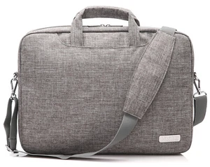 15" 15.6" Water Resistance Fabric Laptop Briefcase Messenger Bag - Empress Gray - Picture 1 of 8