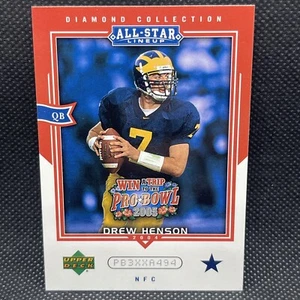 2004 UD Diamond All-Star Football Promo #AS50 Drew Henson Rookie RC Cowboys - Picture 1 of 3