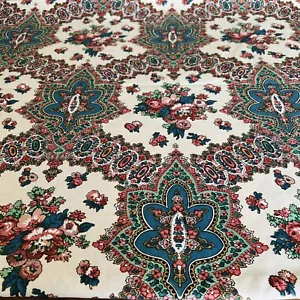 Vintage Warner Fabric 10.6m X 1.4m Paisley & Palampores Collection Printed - Picture 1 of 8
