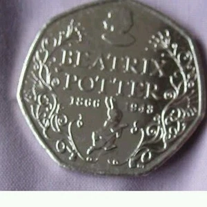 Unzirkuliert Beatrix Potter Jubiläum 50p (kein Silber PP). - Bild 1 von 1