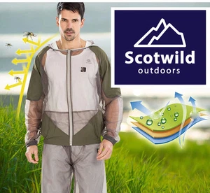 SCOTWILD MIDGE MOSQUITO SUIT COMPLETE PROTECTION FROM BITING INSECTS - Picture 1 of 4