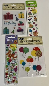 Mixed lot 4 packages birthday stickers - Picture 1 of 6