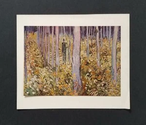 Van Gogh "Sottocrescita" Litografia a colori offset montata 1950 - Foto 1 di 5
