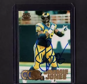 PACIFIC VINTAGE CARD FIRMATA IP AUTO JIMMIE JONES LOS ANGELES RAMS 1997 FANTASTICA - Foto 1 di 2