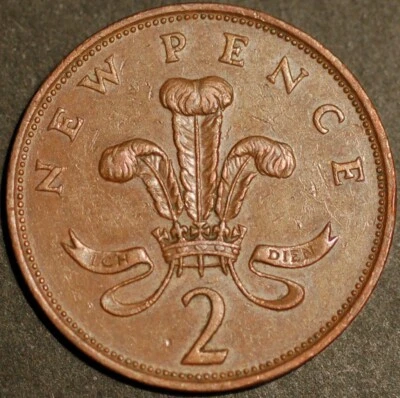 Great Britain 2 New Pence 1979 KM# 916 - Image 1 of 2