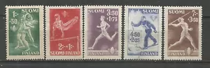 FINLANDIA DEPORTES YVERT NUM. 282/286 SERIE COMPLETA NUEVA SIN GOMA - Imagen 1 de 1