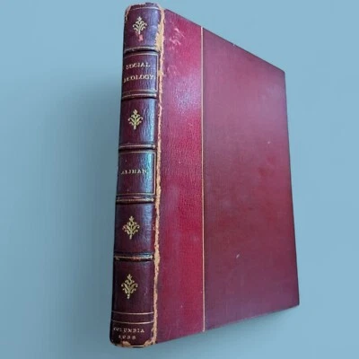 SOCIAL ECOLOGY A Critical Analysis Milla Aissa Alihan 1938 1st Ed 1/4 Leather - Image 1 of 4
