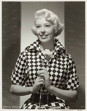 Actress Barbara Ruick Holding Flower 1952 OLD MOVIE PHOTO