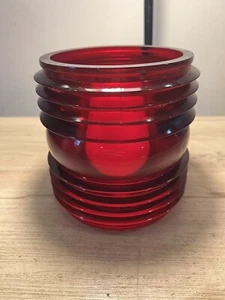 Perko navigation light lens glass vintage marine parts 6" tall 5" diameter - Imagen 1 de 6