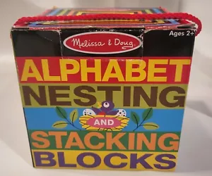MELISSA AND DOUG'S ALPHABET NESTING & STACKING BLOCKS FOR AGES 2 + - Picture 1 of 6