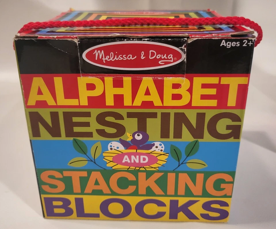 MELISSA AND DOUG'S ALPHABET NESTING & STACKING BLOCKS FOR AGES 2 + - Image 1 of 4