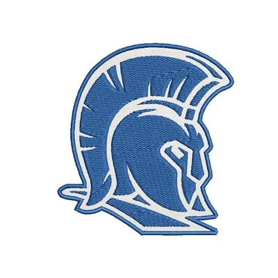 Spartan Helmet Crest Patch Embroidered Iron-On Applique Military War Tactical - Image 1 of 4