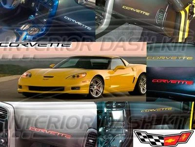 INTERIOR LETRA CROMADA COMPATIBLE CON CHEVROLET CHEVY CORVETTE C6 C-6 05 06 07 2008 09 Foto 1 de 4